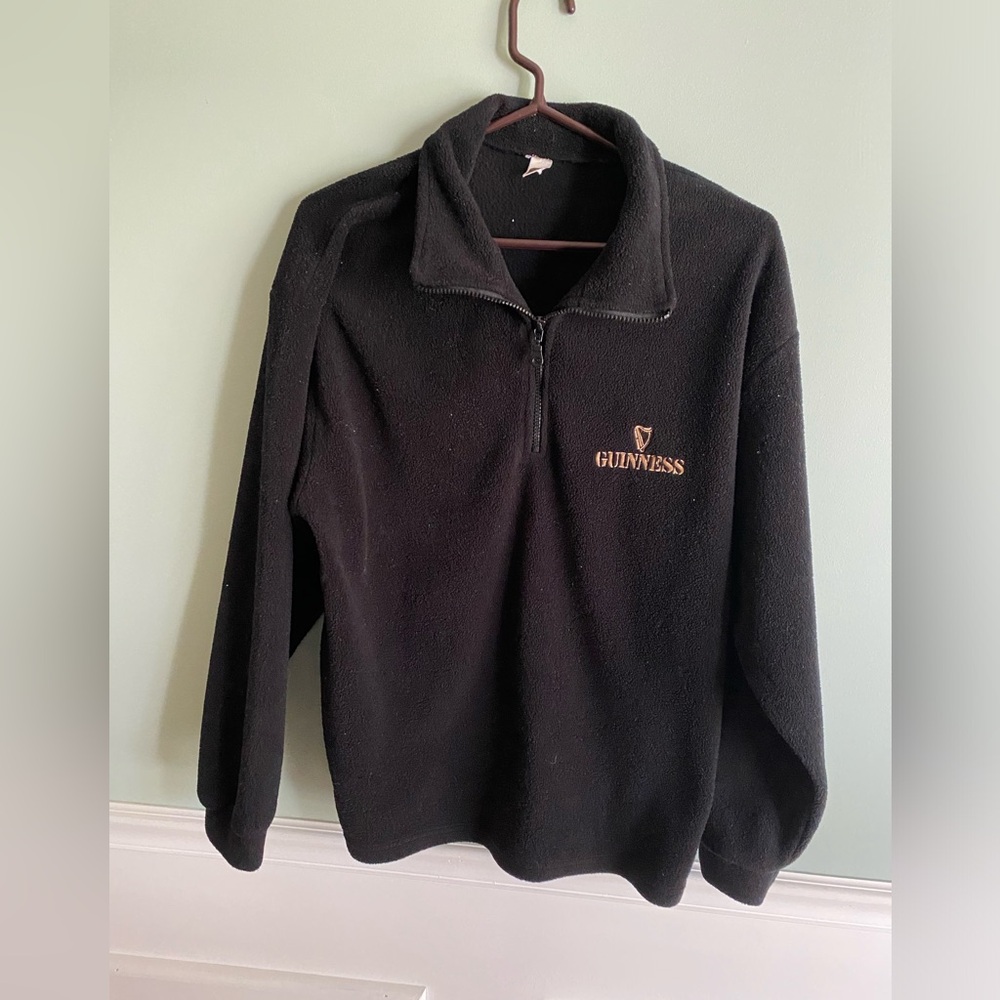 Guinness Fleece 1/4 Zip Jacket — Size Medium